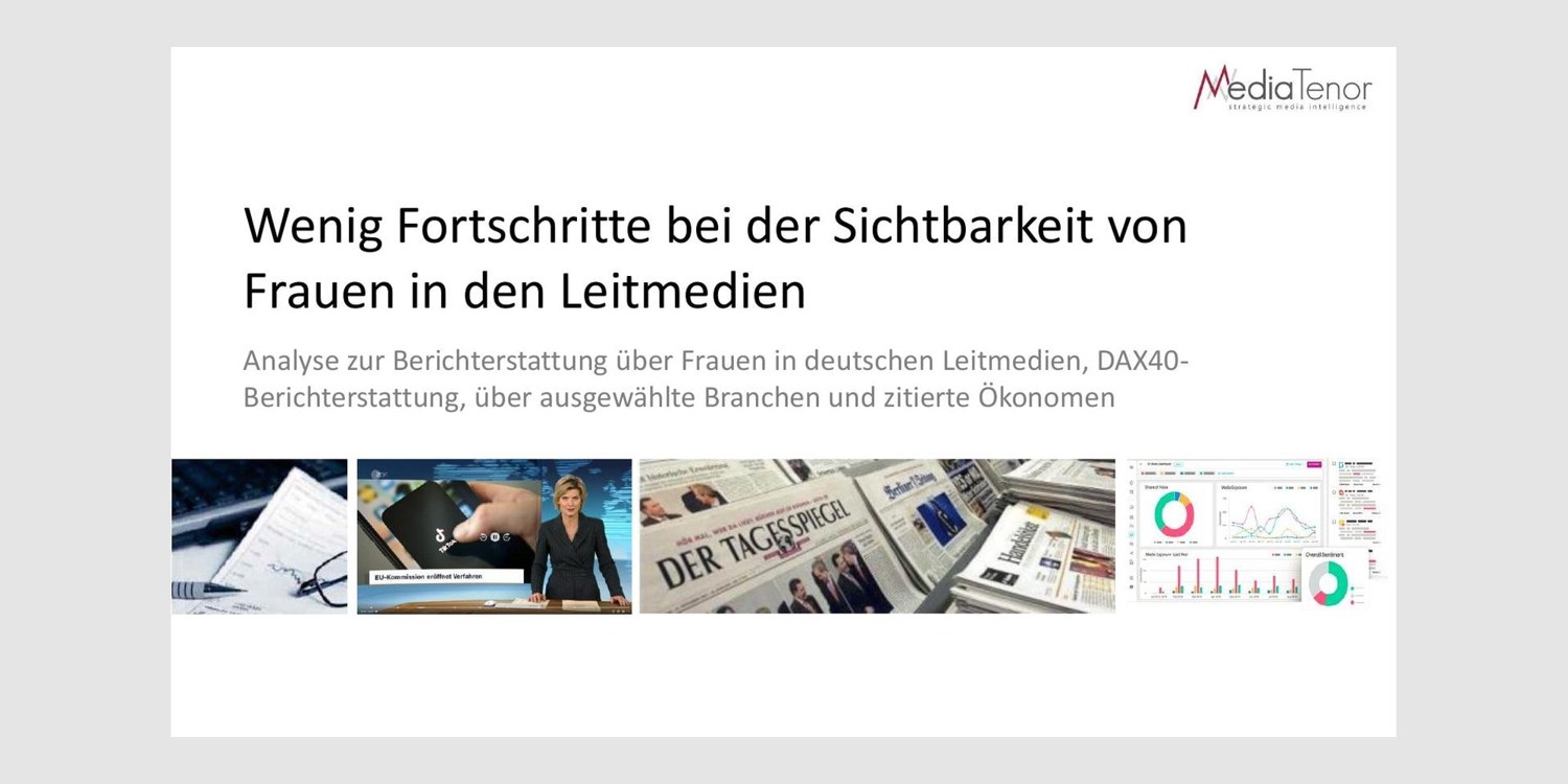 Original Media Tenor graphic for Women’s visibility in German news: The 2024 review