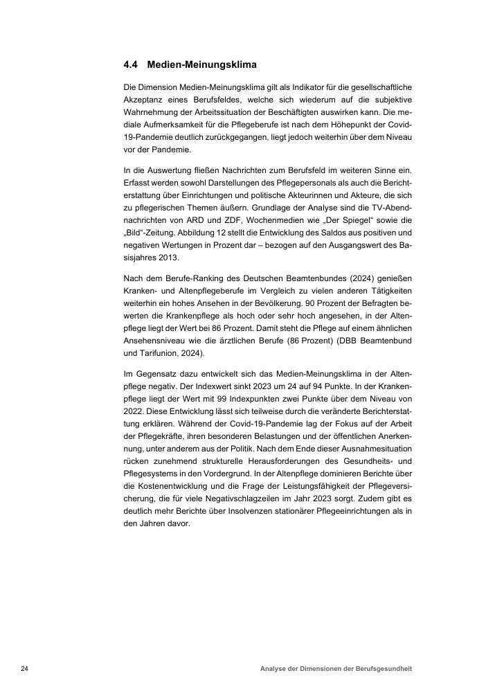 Original evidence page from BeGX 2025: Occupational health in nursing and elderly care