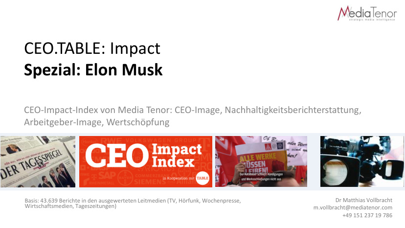 Cover of CEO Impact Index: Elon Musk