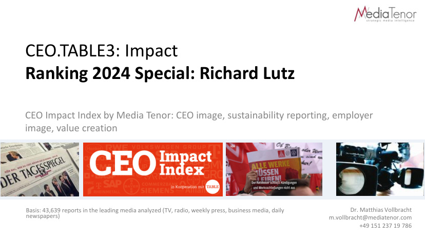 Cover of CEO Impact Index: Richard Lutz