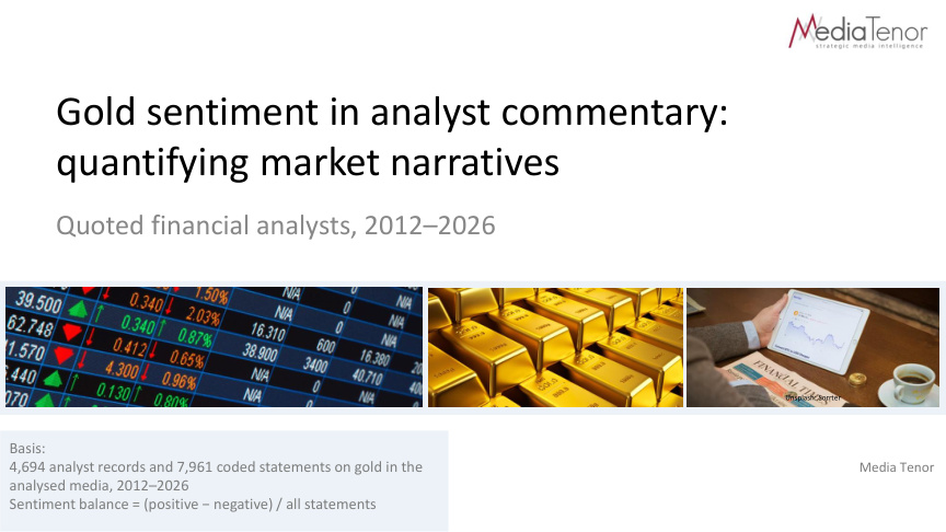 Cover of Gold sentiment in analyst commentary