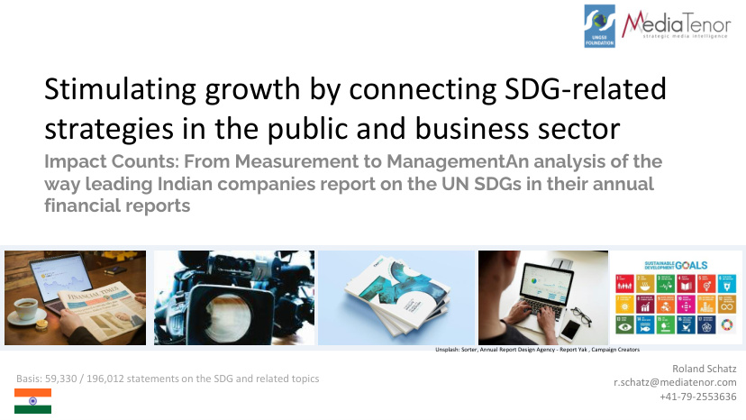 Cover of India: Connecting corporate strategies with the SDGs