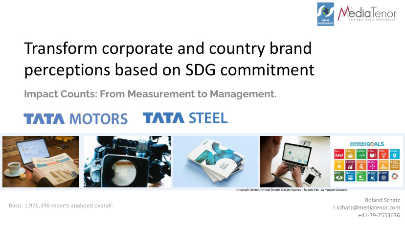 Cover of Tata, India and SDG-related reputation