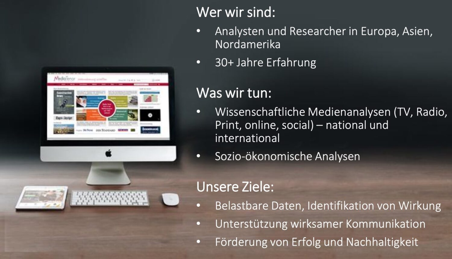 Media Tenor institute presentation from its original website